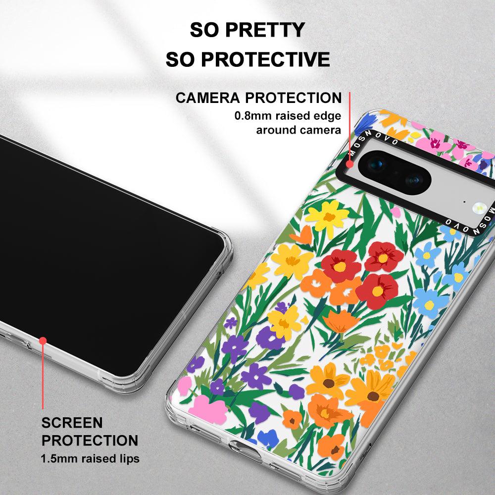Spring Botanical Flower Phone Case - Google Pixel 7 Case - MOSNOVO