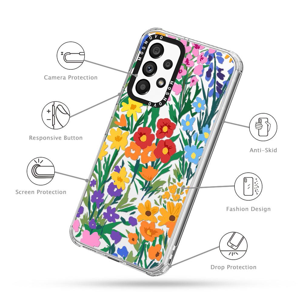 Spring Botanical Flower Phone Case - Samsung Galaxy A53 Case - MOSNOVO