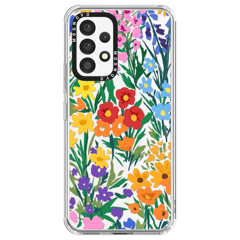 Spring Botanical Flower Phone Case - Samsung Galaxy A53 Case - MOSNOVO
