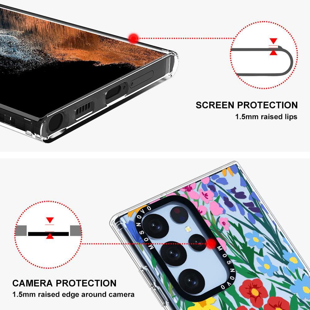 Spring Botanical Flower Phone Case - Samsung Galaxy S22 Ultra Case - MOSNOVO