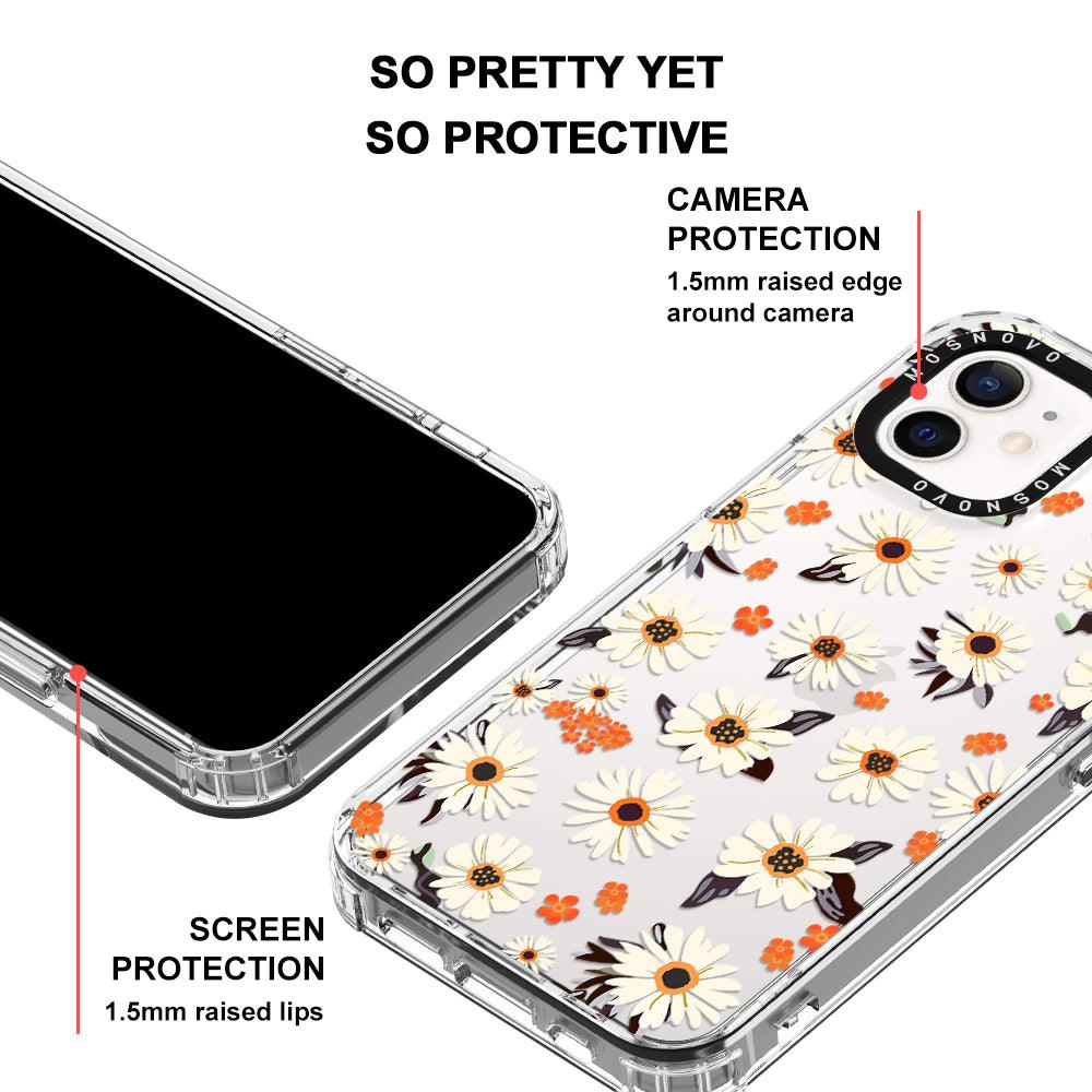Spring Daisy Phone Case - iPhone 12 Mini Case - MOSNOVO