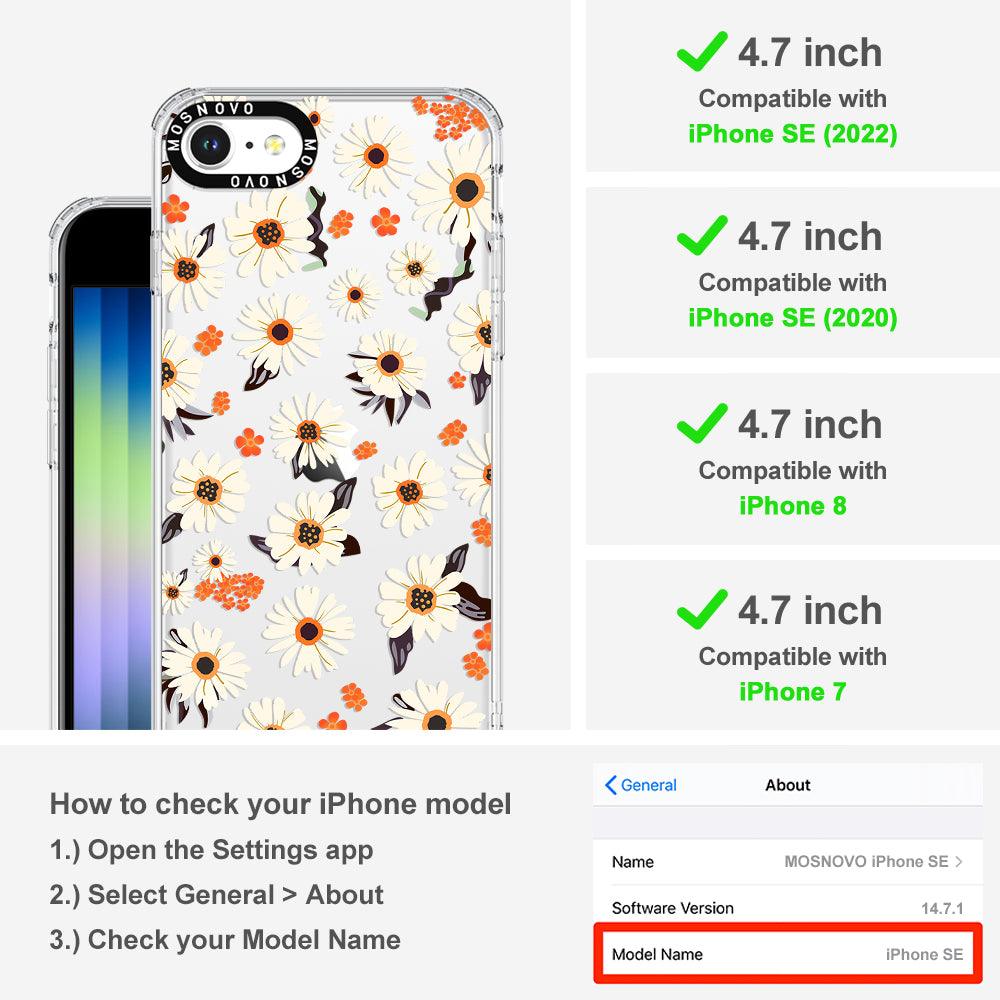 Spring Daisy Phone Case - iPhone SE 2020 Case - MOSNOVO