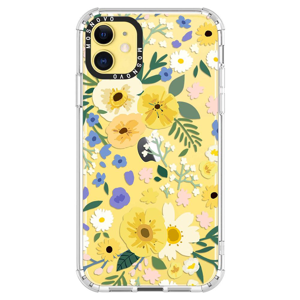 Spring Wild Floral Phone Case - iPhone 11 Case - MOSNOVO