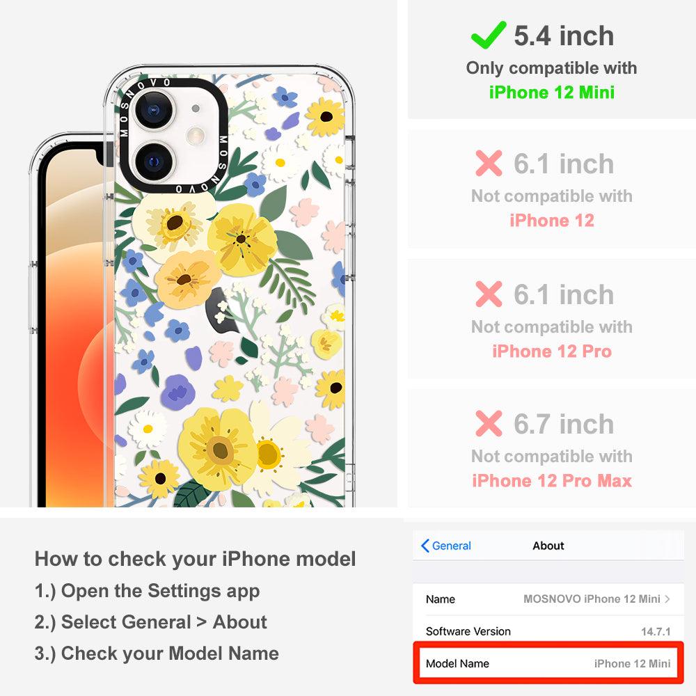 Spring Wild Floral Phone Case - iPhone 12 Mini Case - MOSNOVO
