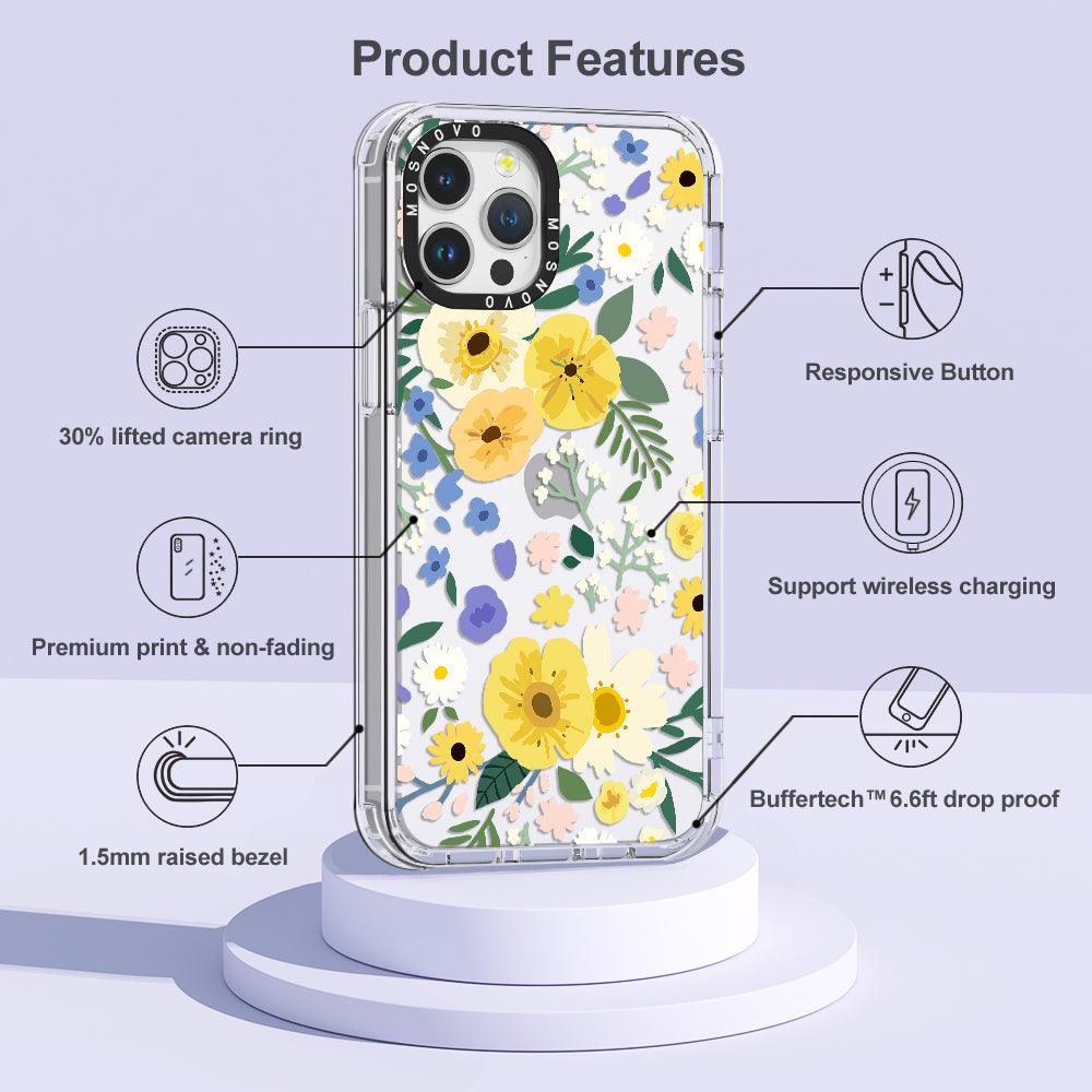Spring Wild Floral Phone Case - iPhone 12 Pro Max Case - MOSNOVO