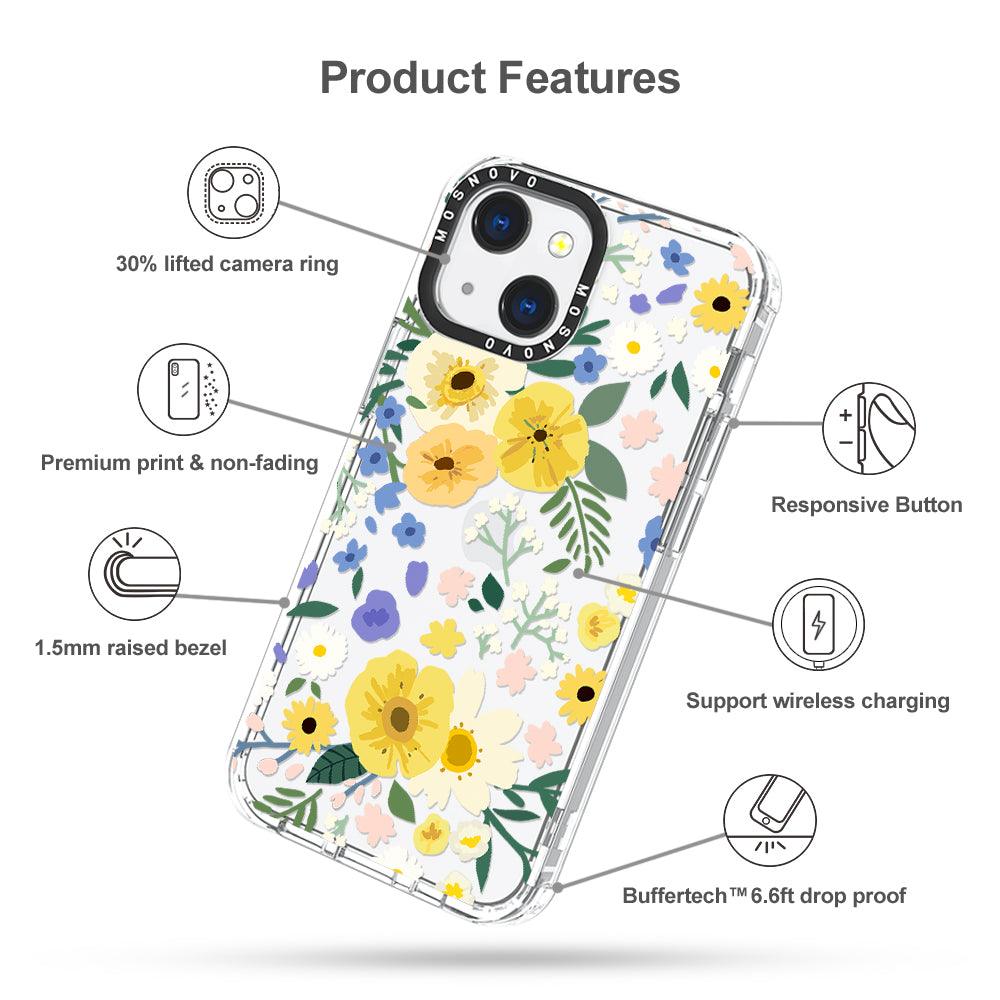 Spring Wild Floral Phone Case - iPhone 13 Case - MOSNOVO