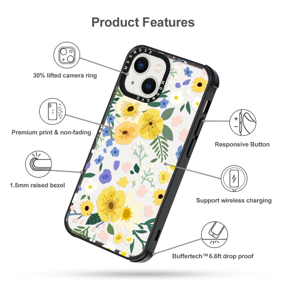 Spring Wild Floral Phone Case - iPhone 13 Case - MOSNOVO