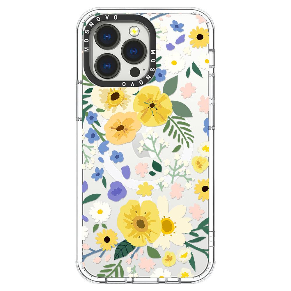 Spring Wild Floral Phone Case - iPhone 13 Pro Case - MOSNOVO