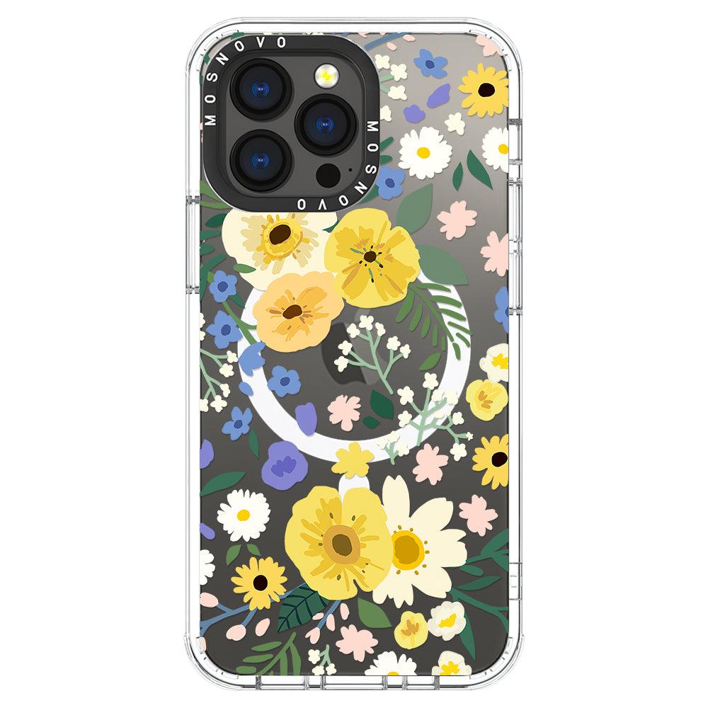 Spring Wild Floral Phone Case - iPhone 13 Pro Case - MOSNOVO