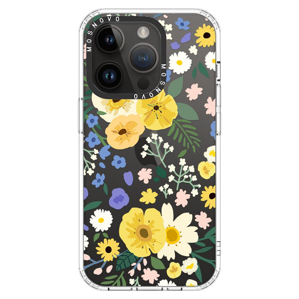 Spring Wild Floral Phone Case - iPhone 14 Pro Case - MOSNOVO
