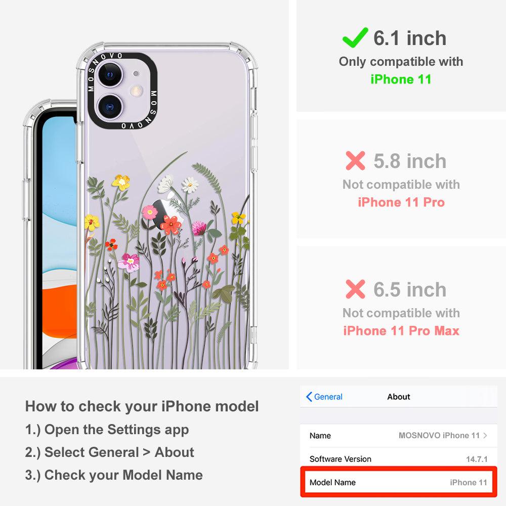 Spring Wildflower Phone Case - iPhone 11 Case - MOSNOVO