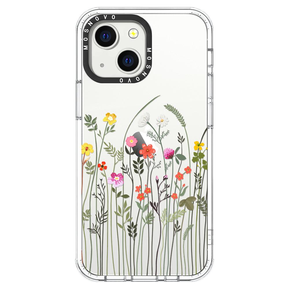 Spring Wildflower Phone Case - iPhone 13 Mini Case - MOSNOVO
