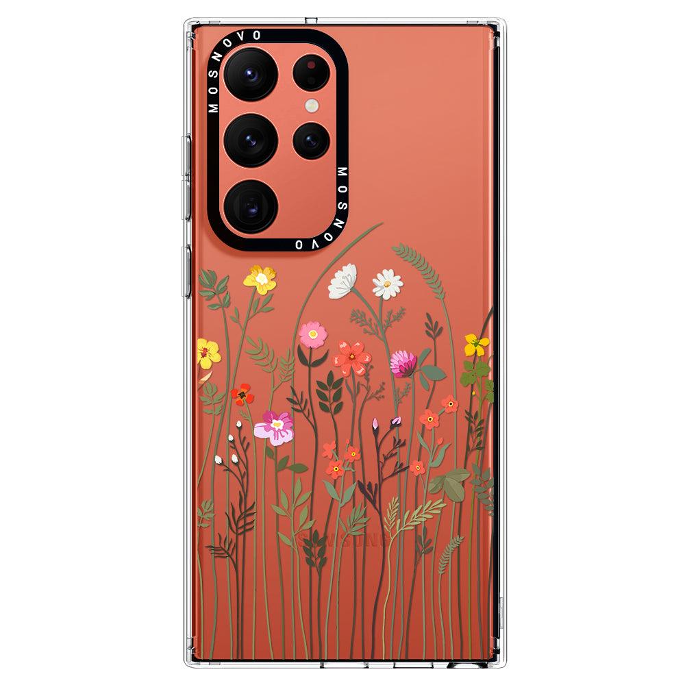 Spring Wildflower Phone Case - Samsung Galaxy S22 Ultra Case - MOSNOVO