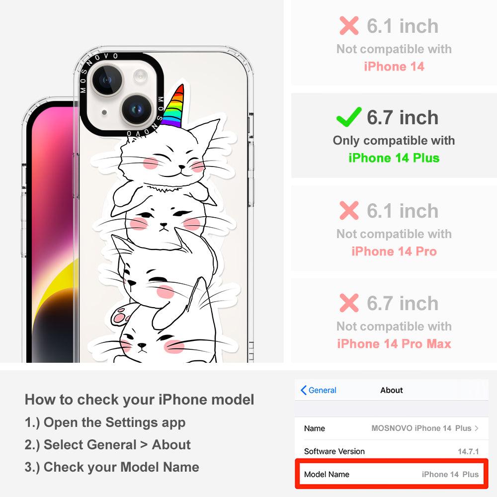 Squishcat Phone Case - iPhone 14 Plus Case - MOSNOVO