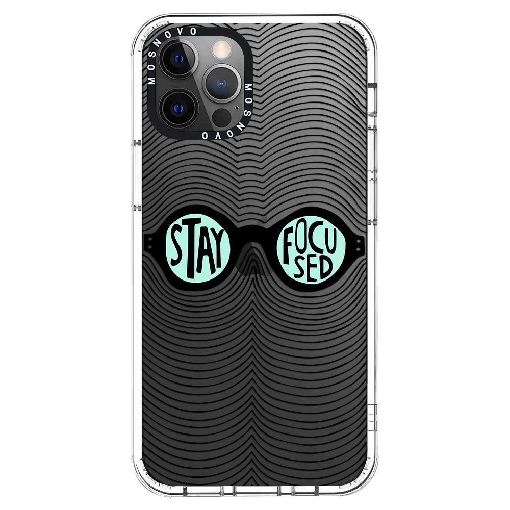 Stay Focus Phone Case - iPhone 12 Pro Max Case - MOSNOVO