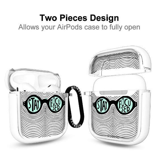 Stay Focused Quotes AirPods 1/2 Case - MOSNOVO