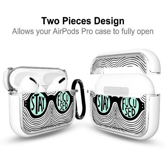 Stay Focused Quotes AirPods Pro Case - MOSNOVO