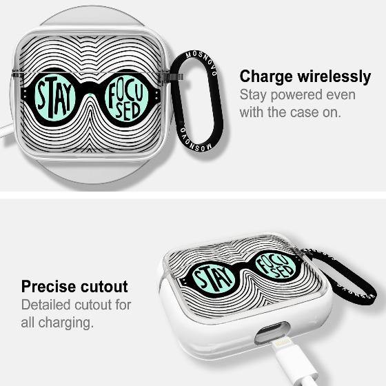 Stay Focused Quotes AirPods Pro Case - MOSNOVO
