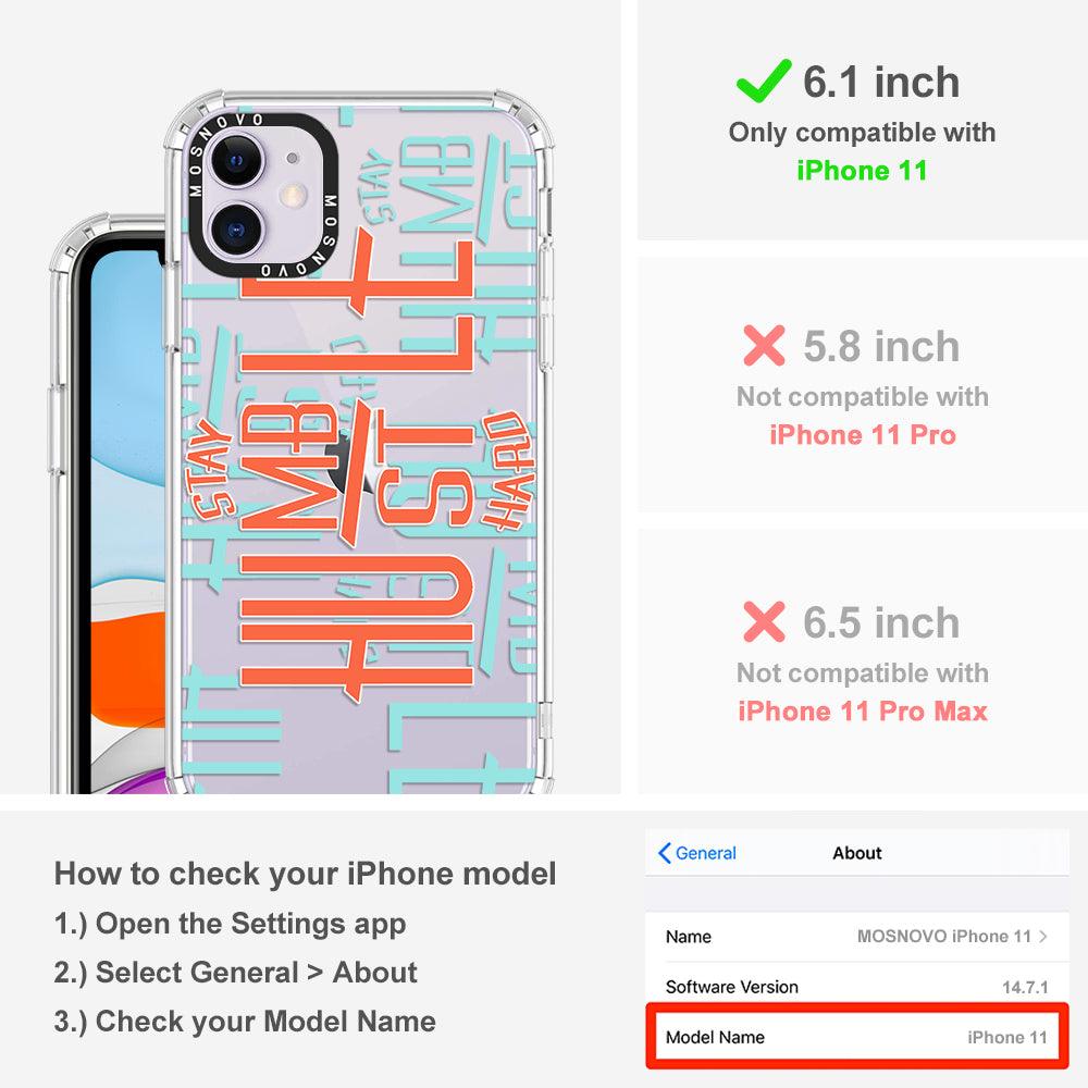 Hustle Phone Case - iPhone 11 Case - MOSNOVO