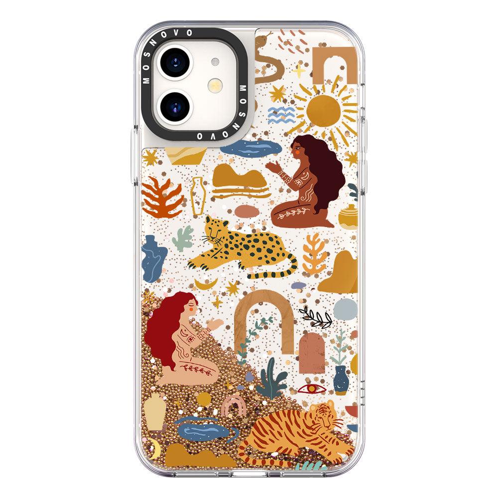 Stay Wild Glitter Phone Case - iPhone 11 Case - MOSNOVO