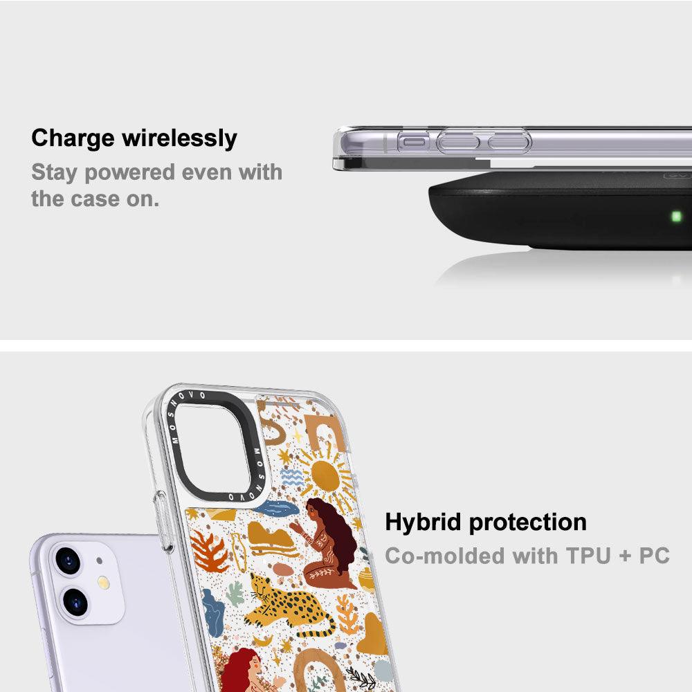 Stay Wild Glitter Phone Case - iPhone 11 Case - MOSNOVO