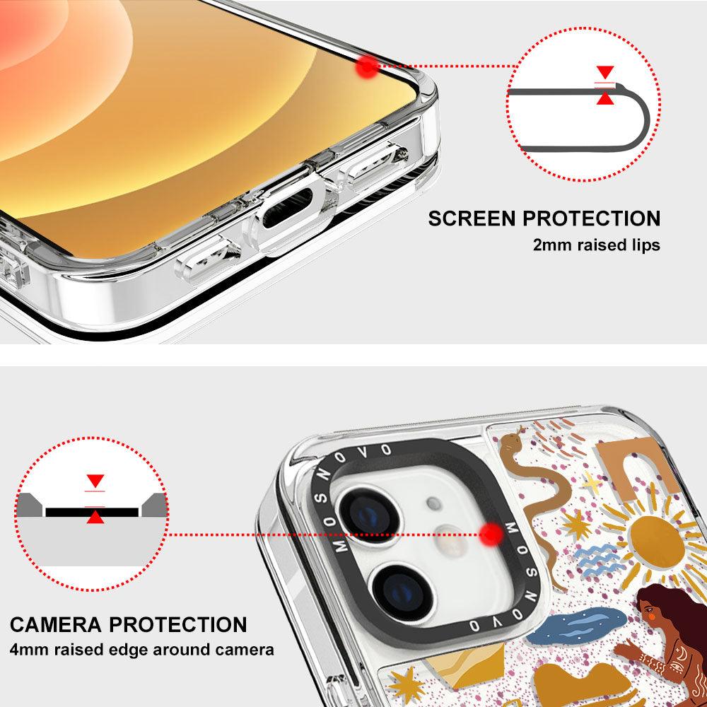 Stay Wild Glitter Phone Case - iPhone 12 Case - MOSNOVO