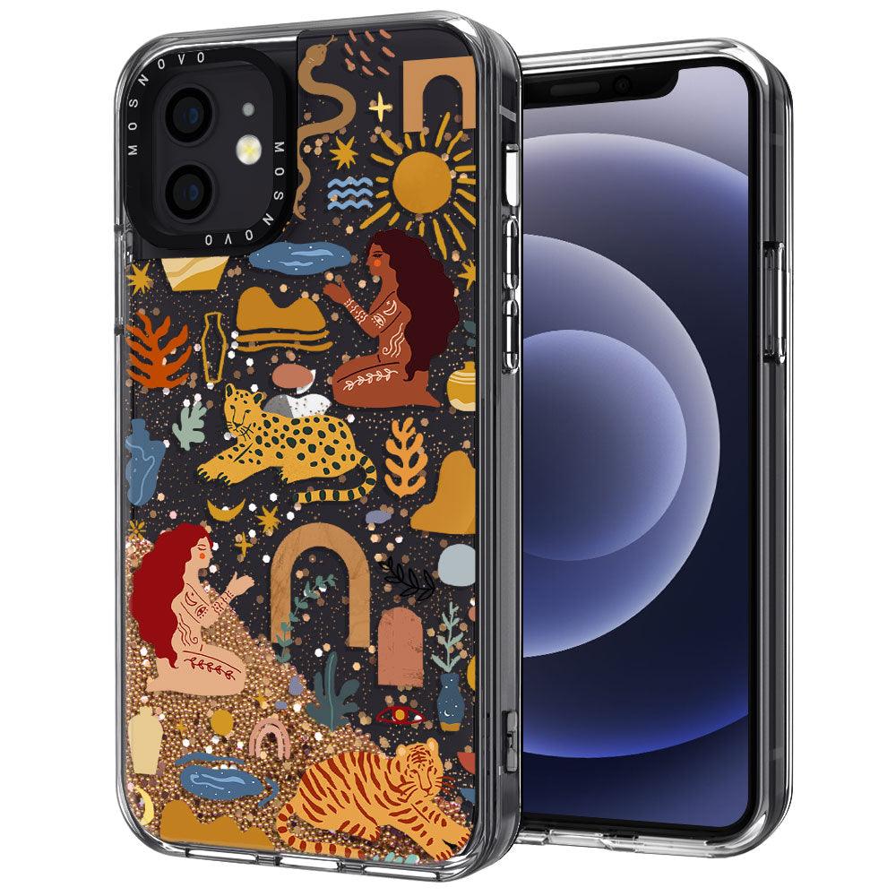 Stay Wild Glitter Phone Case - iPhone 12 Case - MOSNOVO