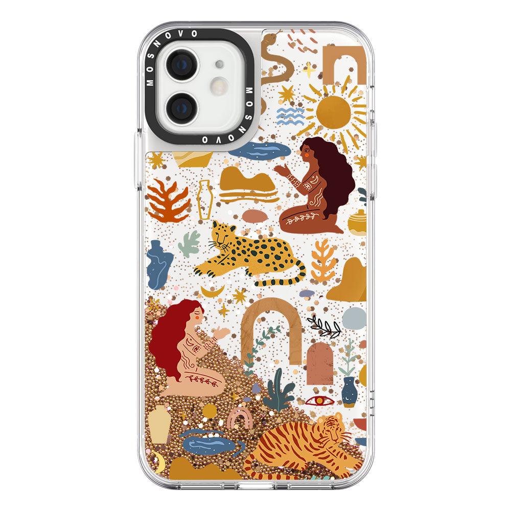 Stay Wild Glitter Phone Case - iPhone 12 Mini Case - MOSNOVO