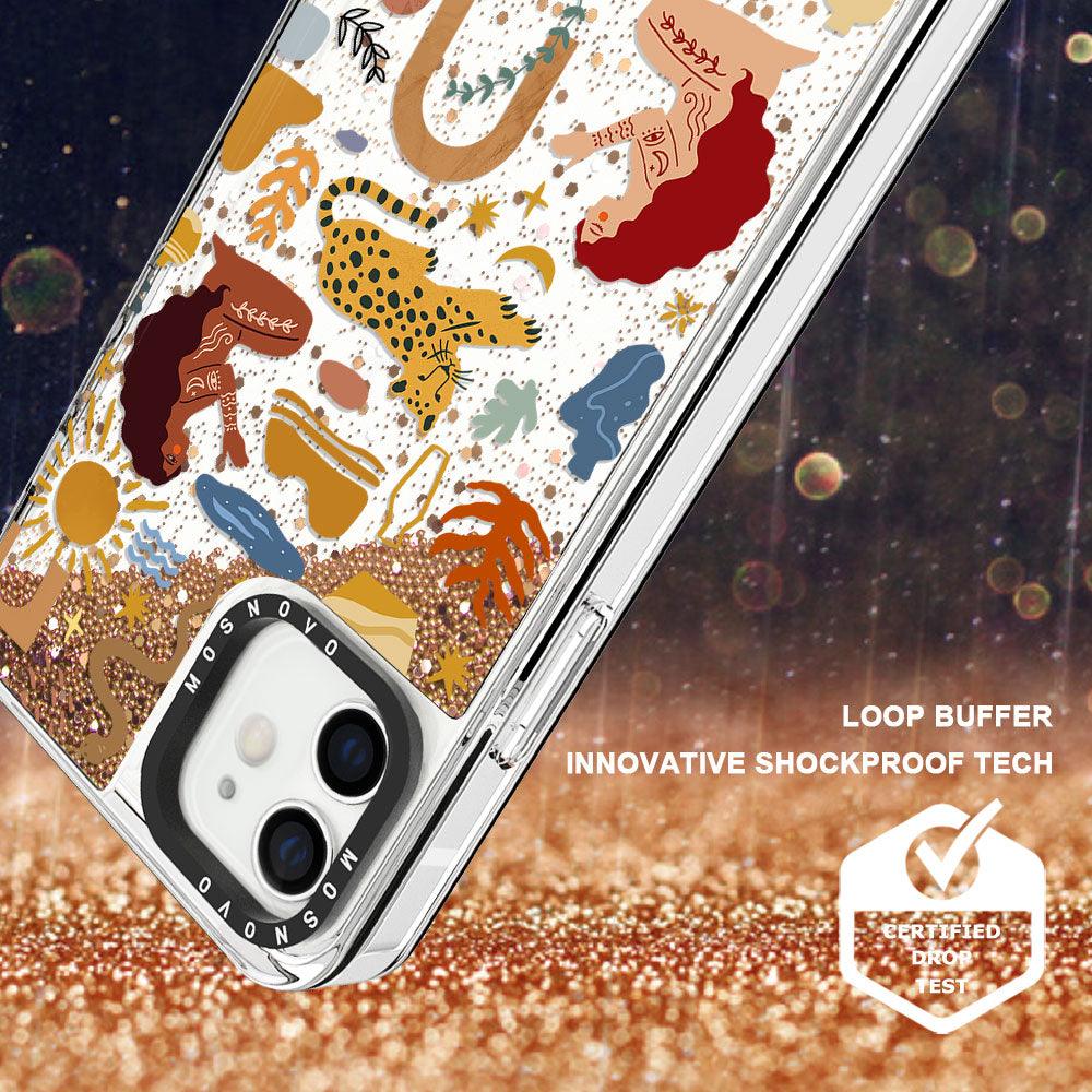 Stay Wild Glitter Phone Case - iPhone 12 Mini Case - MOSNOVO