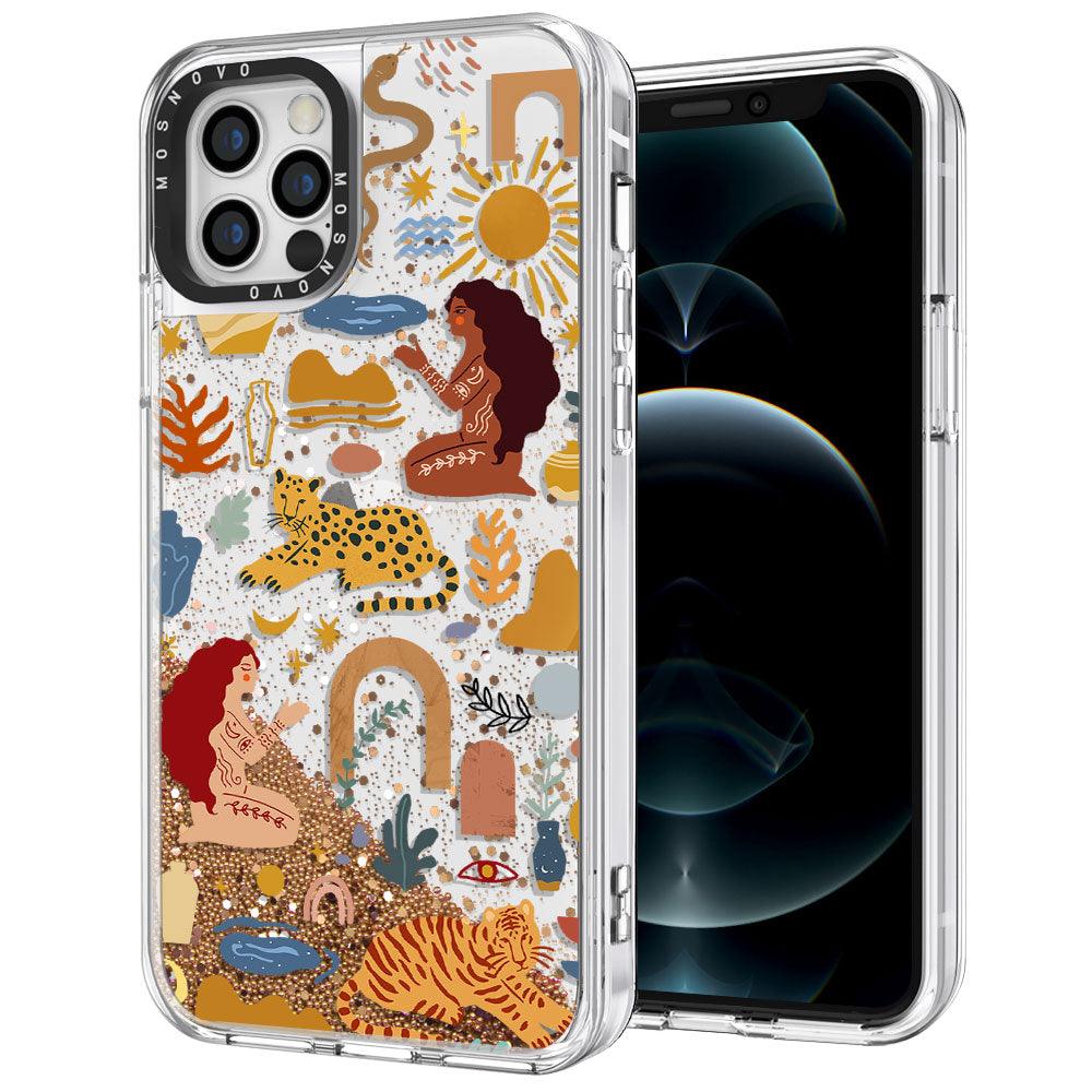 Stay Wild Glitter Phone Case - iPhone 12 Pro Case - MOSNOVO