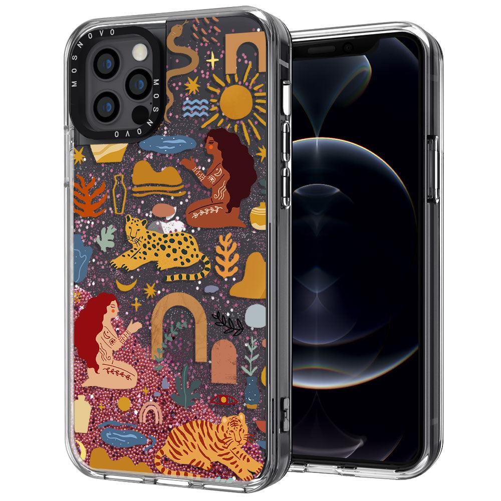 Stay Wild Glitter Phone Case - iPhone 12 Pro Max Case - MOSNOVO