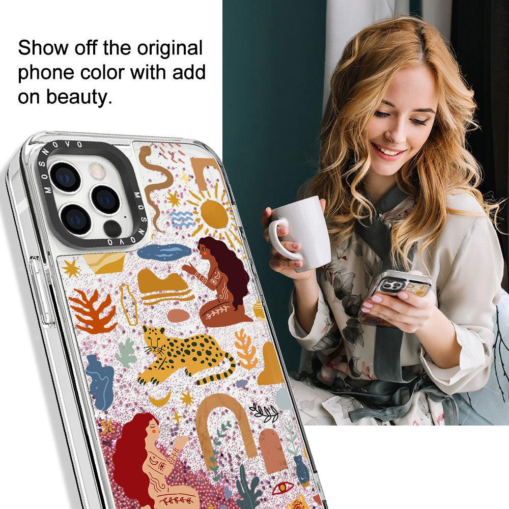 Stay Wild Glitter Phone Case - iPhone 12 Pro Max Case - MOSNOVO