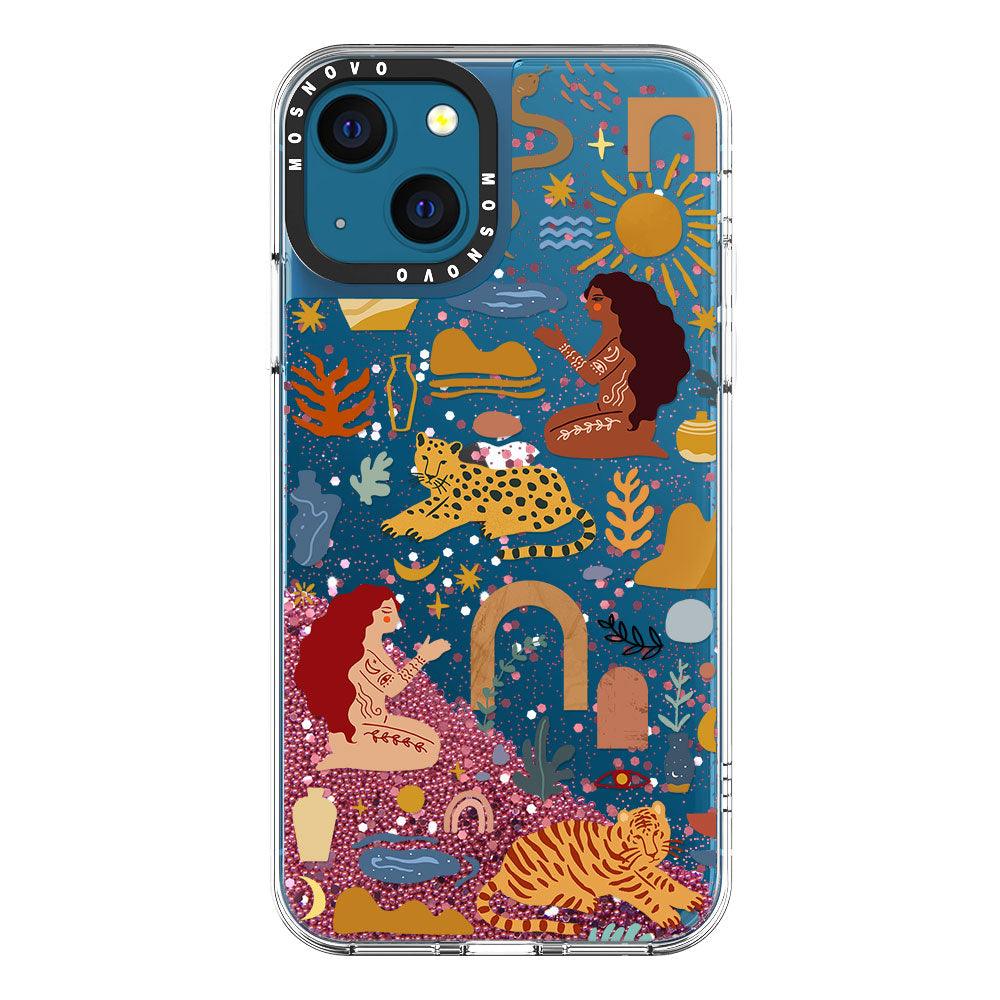 Stay Wild Glitter Phone Case - iPhone 13 Case - MOSNOVO
