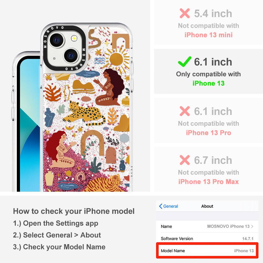 Stay Wild Glitter Phone Case - iPhone 13 Case - MOSNOVO