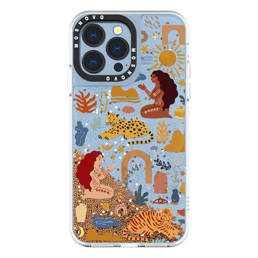Stay Wild Glitter Phone Case - iPhone 13 Pro Case - MOSNOVO