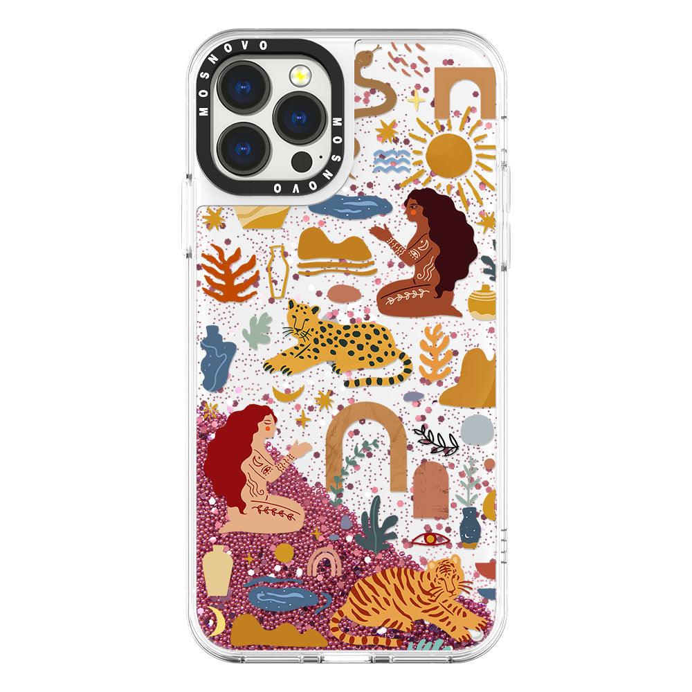 Stay Wild Glitter Phone Case - iPhone 13 Pro Max Case - MOSNOVO