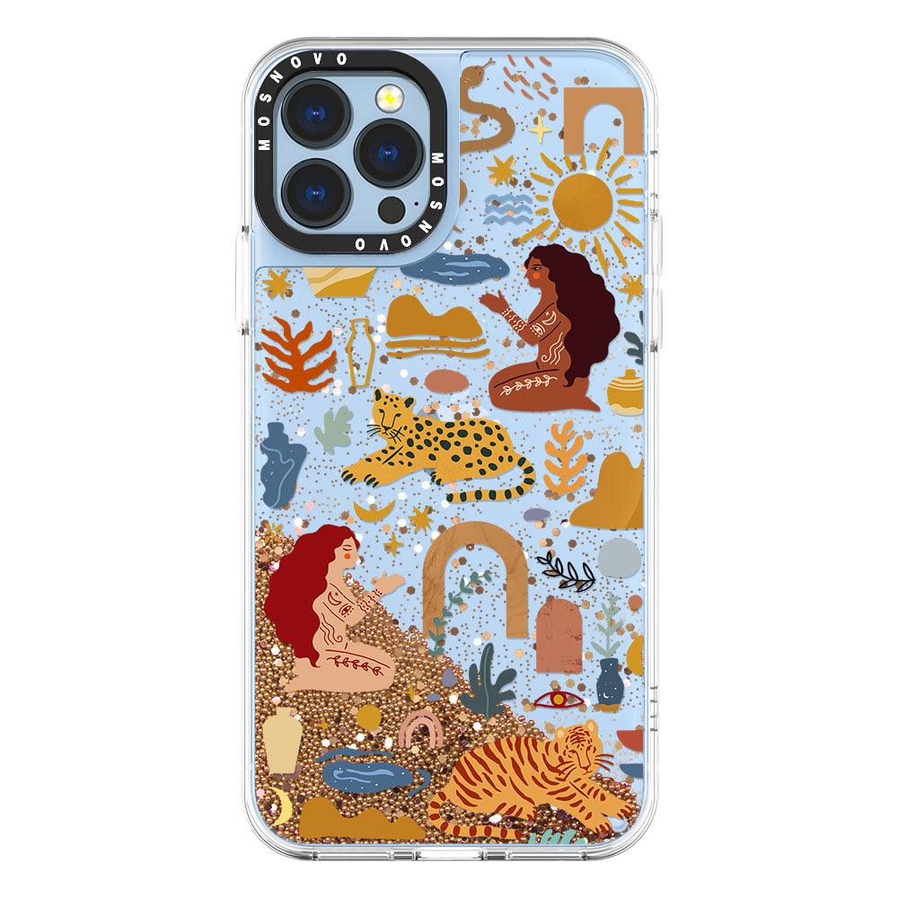 Stay Wild Glitter Phone Case - iPhone 13 Pro Max Case - MOSNOVO