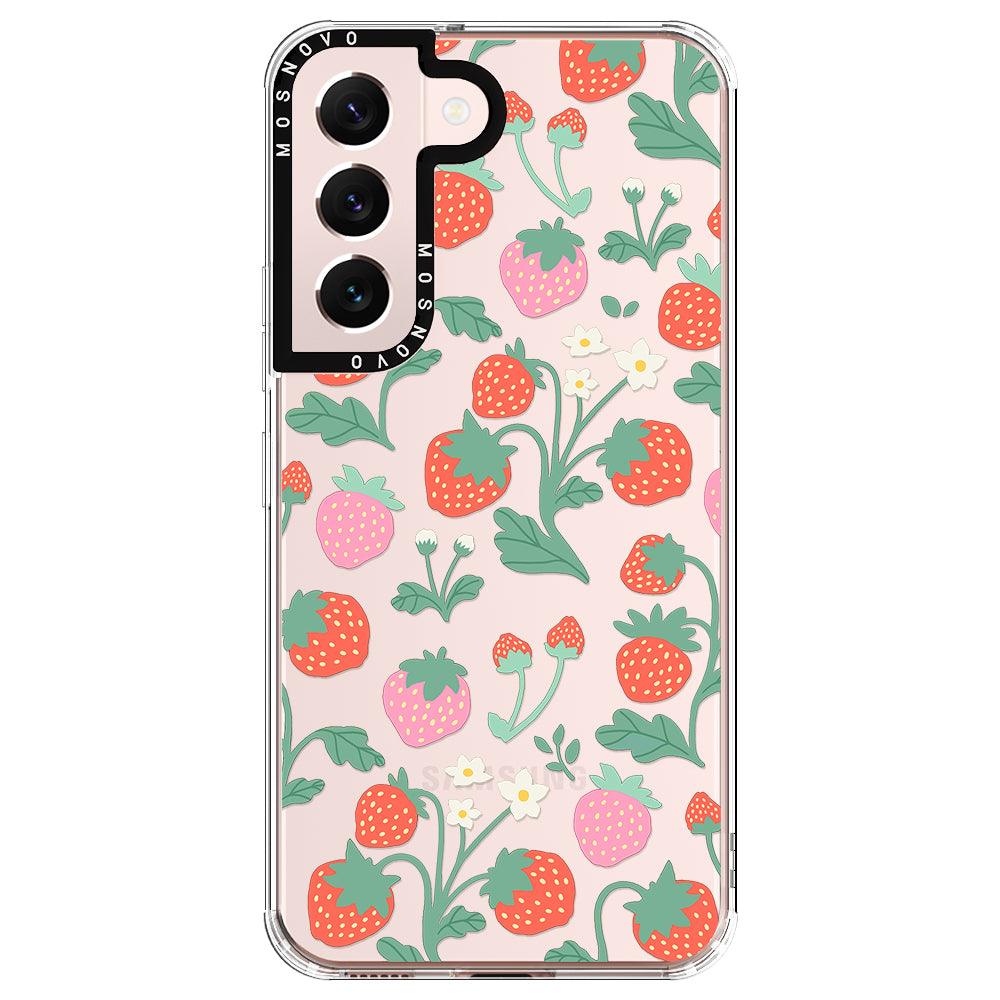 Strawberry Garden Phone Case - Samsung Galaxy S22 Case - MOSNOVO