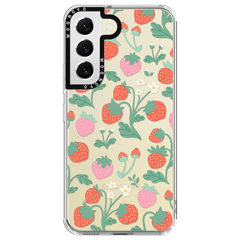 Strawberry Garden Phone Case - Samsung Galaxy S22 Plus Case - MOSNOVO