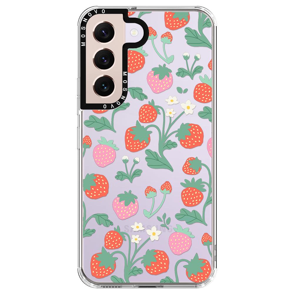 Strawberry Garden Phone Case - Samsung Galaxy S22 Plus Case - MOSNOVO