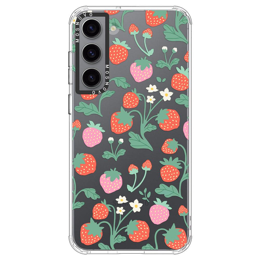 Strawberry Garden Phone Case - Samsung Galaxy S23 Case - MOSNOVO