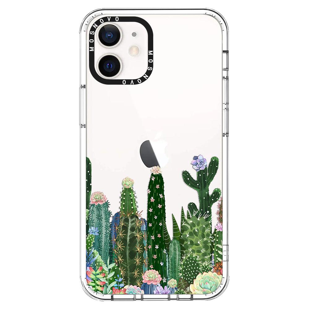 Succulents Garden Phone Case - iPhone 12 Mini Case - MOSNOVO