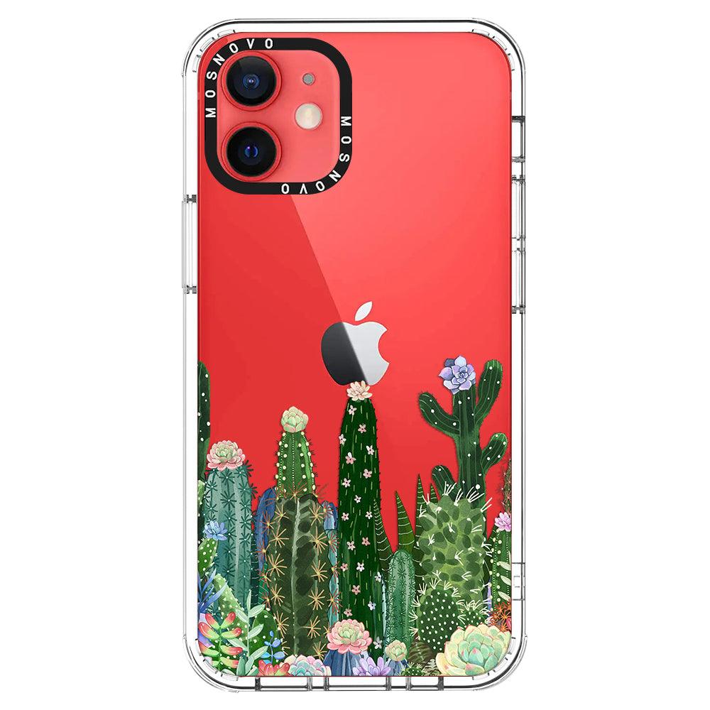 Succulents Garden Phone Case - iPhone 12 Mini Case - MOSNOVO