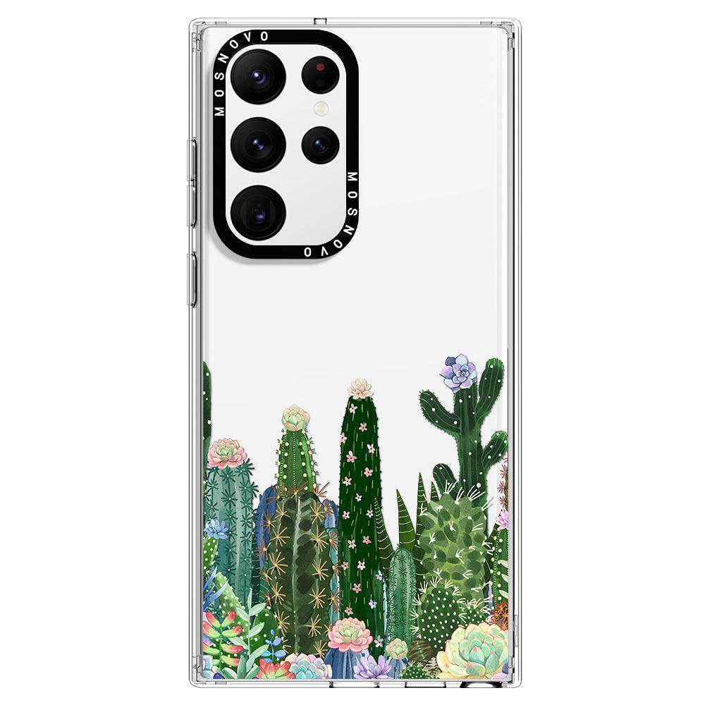 Succulents Garden Phone Case - Samsung Galaxy S22 Ultra Case - MOSNOVO