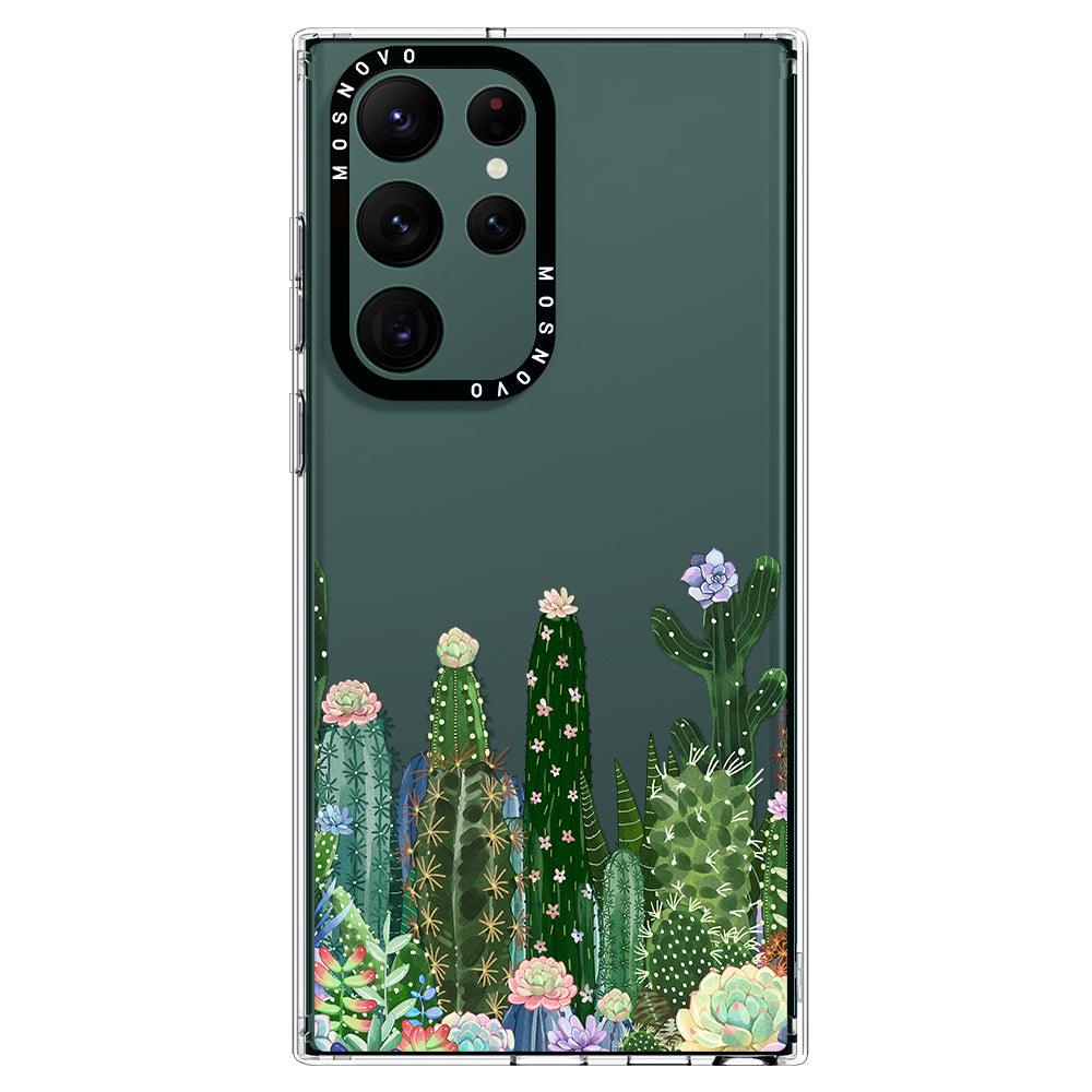 Succulents Garden Phone Case - Samsung Galaxy S22 Ultra Case - MOSNOVO