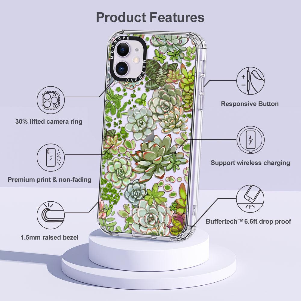 Succulent Phone Case - iPhone 11 Case - MOSNOVO