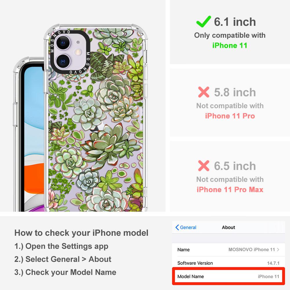 Succulent Phone Case - iPhone 11 Case - MOSNOVO