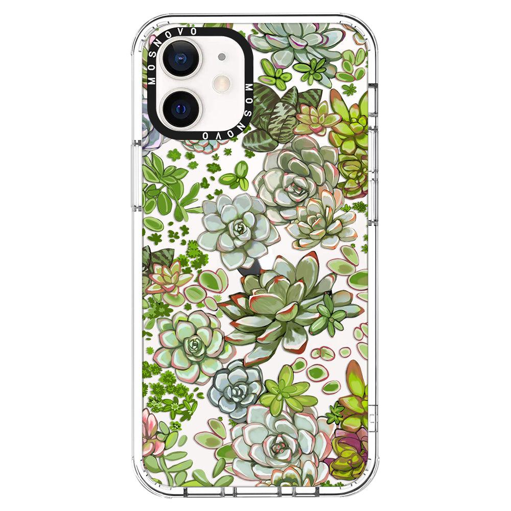 Succulents Phone Case - iPhone 12 Mini Case - MOSNOVO
