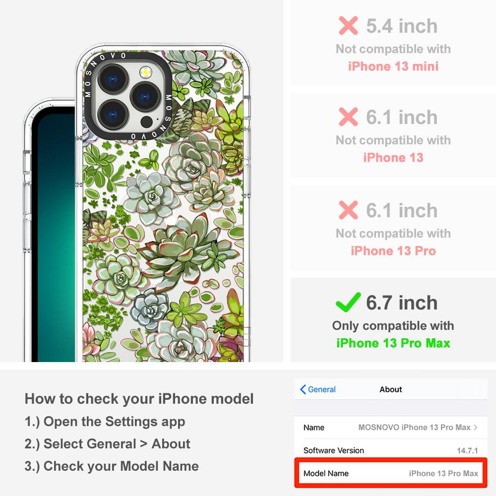 Succulent Phone Case - iPhone 13 Pro Max Case - MOSNOVO
