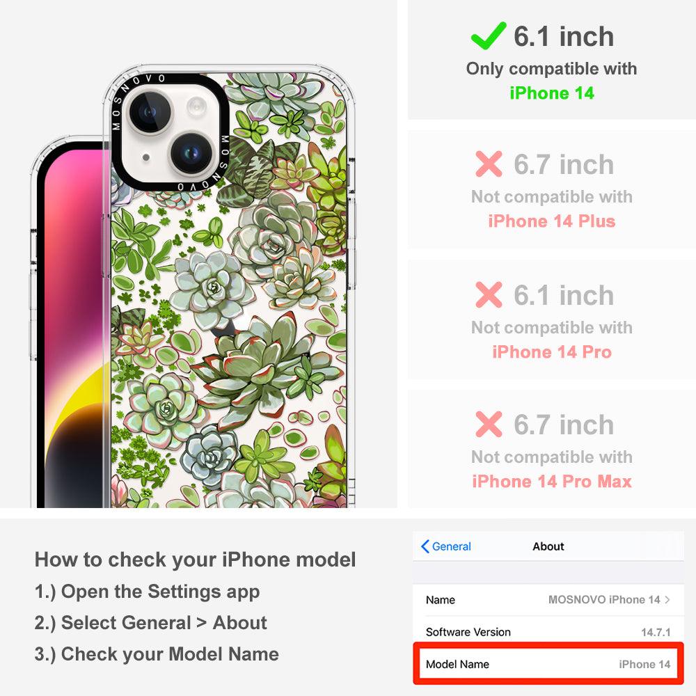 Succulent Phone Case - iPhone 14 Case - MOSNOVO